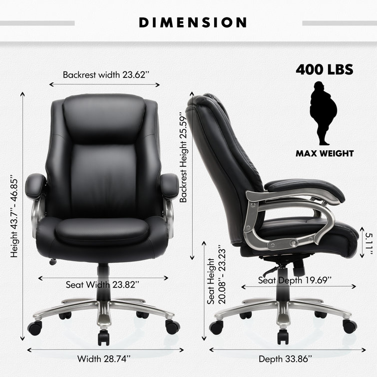 Desk chair best sale weight limit 400